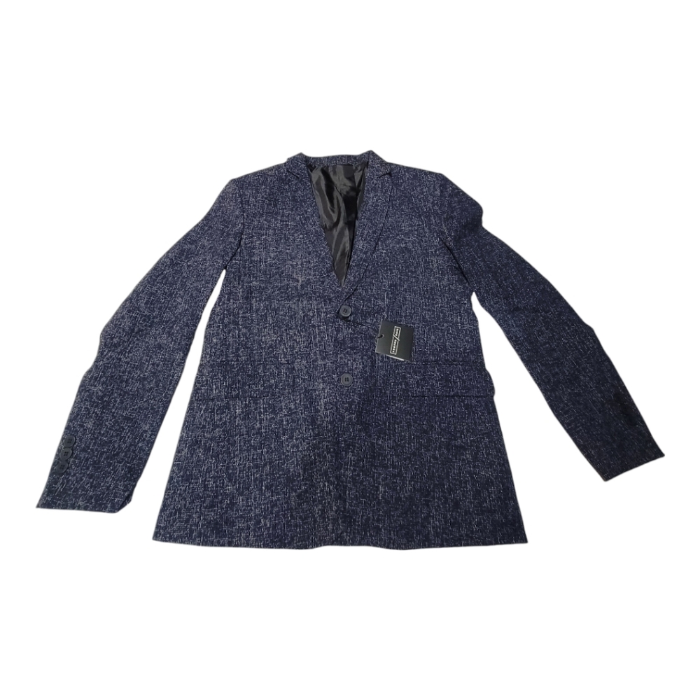 Proper Pair Womens Navy Textured Blazer In Size XS NWT $140